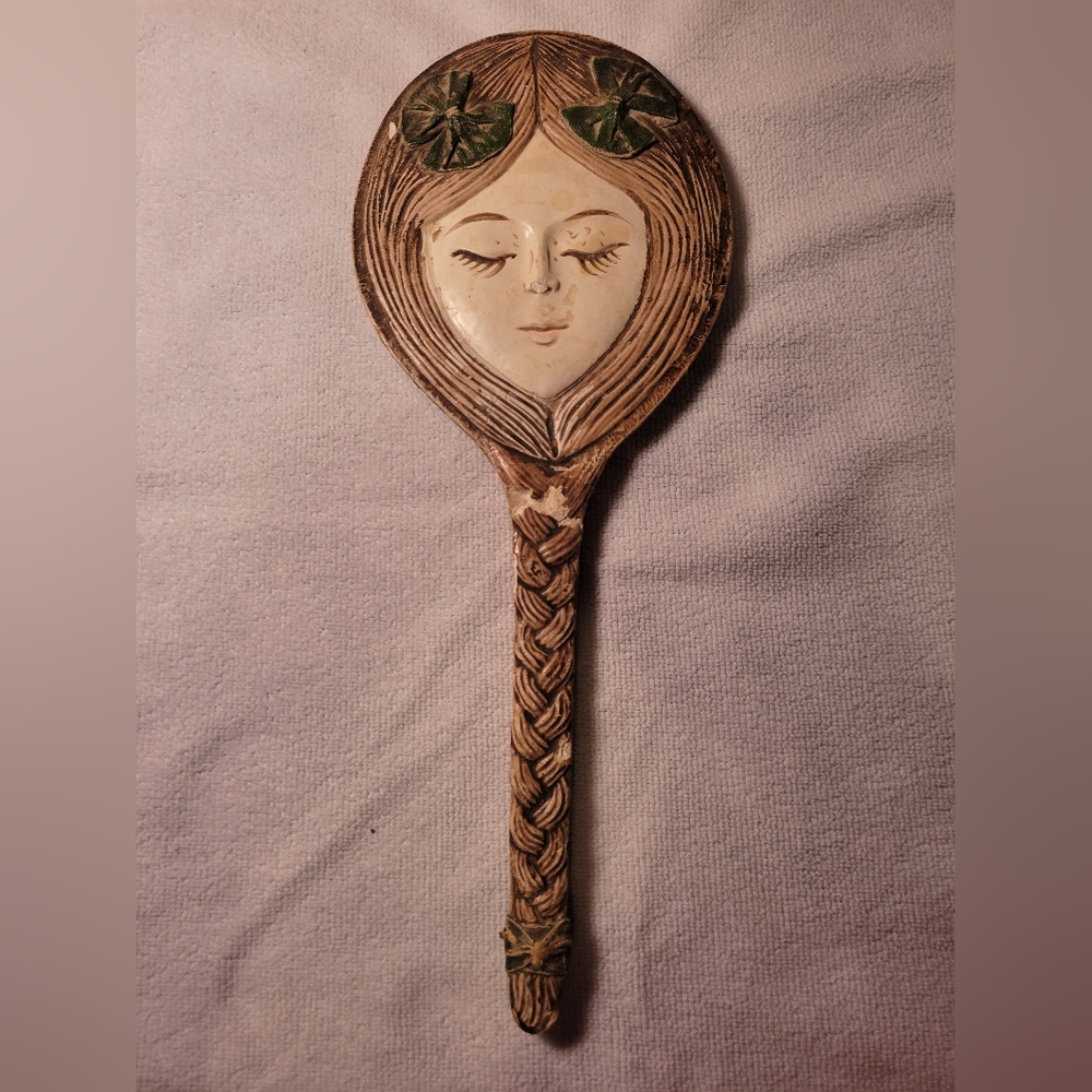 Lady Head Hand Mirror- 14"